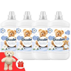 Coccolino Sensitive Cotton Cloud öblítő, 296 mosás, 4x1702 ml + A... kép