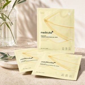 Medicube zselés arcmaszk Kojic Acid Turmeric Brightening Gel Mask 4 x 28 g kép