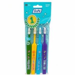TePe Kids fogkefe Toothbrush 4 pcs Extra Soft kép