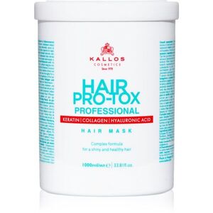 Kallos Hair Pro-Tox maszk a gyenge és sérült hajra kókuszolajjal, hyaluronsavval és kollagénnel 1000 ml kép