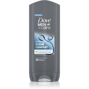 Dove Men+Care Clean Comfort tusfürdő gél arcra, testre és hajra 400 ml kép