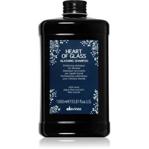 Davines Heart of Glass Silkening Shampoo finom állagú tisztító sampon szőke hajra 1000 ml kép