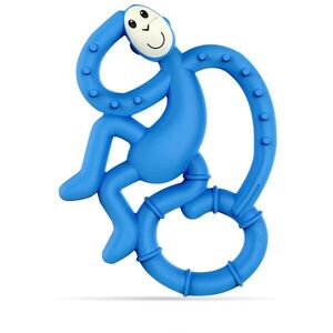 Matchstick Monkey Mini Monkey Teether rágóka antimikrobiális összetevővel Blue 1 db kép