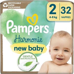 Pampers Harmonie Size 2 eldobható pelenkák 4-8 kg 32 db kép