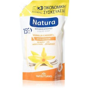 PAPOUTSANIS Natura Vanilla Caramel folyékony szappan utántöltő 750 ml kép