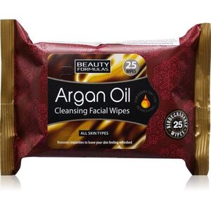 Beauty Formulas Argan Oil nedves tisztító törlőkendők 25 db kép
