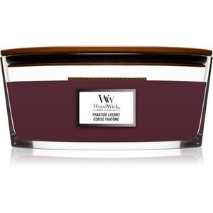 Woodwick Phantom Cherry illatgyertya fa kanóccal (hearthwick) 453 g kép