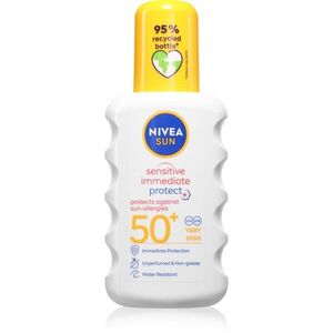 NIVEA SUN Sensitive Immediate napvédő spray SPF 50+ 200 ml kép