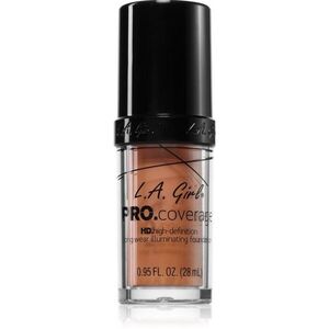 L.A. Girl Cosmetics PRO. Coverage frissítő folyékony make-up árnyalat Soft Honey 28 ml kép