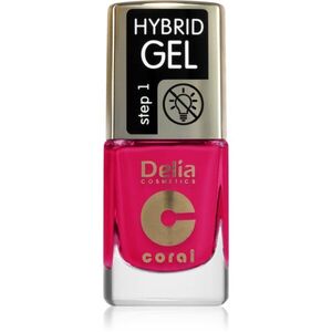Delia Cosmetics Coral Nail Enamel Hybrid Gel géles körömlakk árnyalat 147 11 ml kép