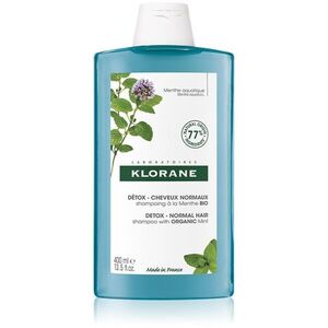 Klorane Organic Mint Tisztító méregtelenítő sampon normál hajra 400 ml kép