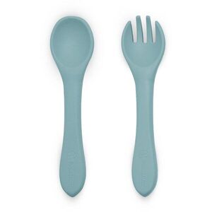 Petite&Mars Take&Match Silicone Cutlery étkészlet Frosted Sky 6m+ 2 db kép