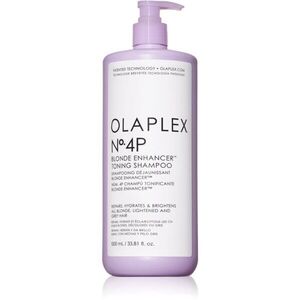 Olaplex N°4P Blond Enhancer Toning Shampoo lila tonizáló sampon semlegesíti a sárgás tónusokat 1000 ml kép