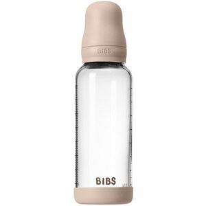 BIBS Baby Glass Bottle Silicone antikólikás cumisüveg szilikon itatócsőrrel Blush 1 db kép