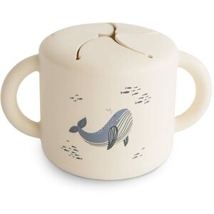 Mushie Baby Snack Cup bögre nassolnivaló Whales 1 db kép