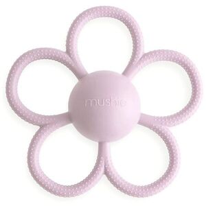 Mushie Rattle Teether Toy rágóka csörgővel Soft Lilac 1 db kép