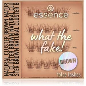 essence WHAT THE FAKE! műszempillák 05 Natural Cluster Brown 1 pár kép
