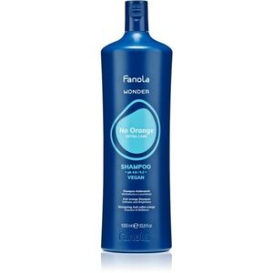 Fanola Wonder No Orange Shampoo sampon semlegesíti a narancssárgás árnyalatokat 1000 ml kép
