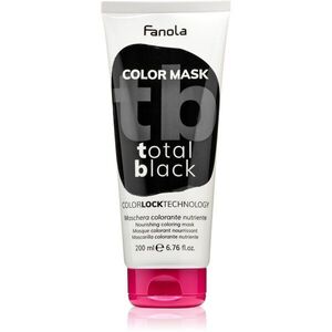 Fanola Color Mask színező pakolás hajra TOTAL BLACK 200 ml kép