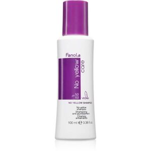 Fanola No Yellow Shampoo sampon semlegesíti a sárgás tónusokat 100 ml kép