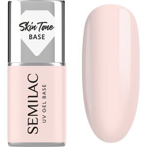 Semilac UV Gel Base Skin Tone Base bázis lakk zselés műkörömhöz árnyalat Rose Beige 7 ml kép