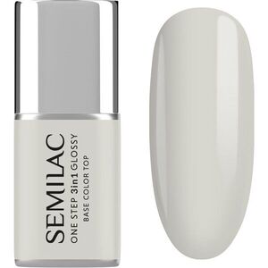 Semilac One Step 3in1 Glossy géles körömlakk árnyalat 110 The White 7 ml kép