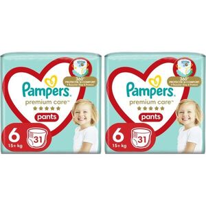 Pampers Premium Care Pants Size 6 szett újszülötteknek és kisgyermekeknek kép