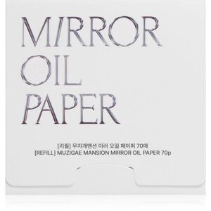 MUZIGAE MANSION Mirror Oil Paper Refill mattító kendő utántöltő 70 db kép