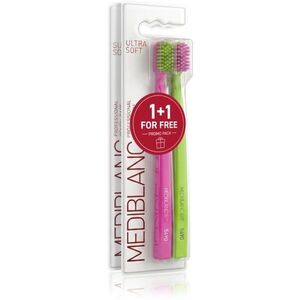 MEDIBLANC Set TB Ultra Soft Pink Green + Super Soft Dpink Blue Duopack fogkefék kép