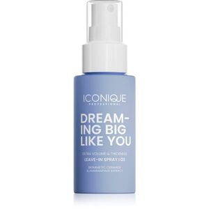 ICONIQUE Professional DREAMING BIG LIKE YOU Volume & Thickness leöblítést nem igénylő spray dúsabb hatásért gyenge hajra 70 ml kép