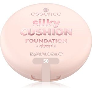 essence silky CUSHION FOUNDATION alapozó sminkszivaccsal közepes fedésű árnyalat 50 12 g kép