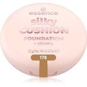 essence silky CUSHION FOUNDATION alapozó sminkszivaccsal közepes fedésű árnyalat 178 12 g kép