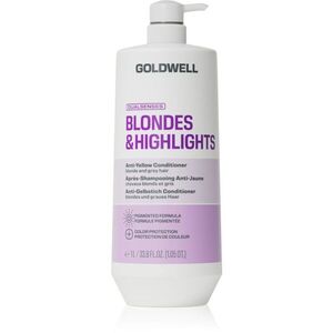 Goldwell Dualsenses Blondes & Highlights Anti-Yellow Conditioner kondicionáló semlegesíti a sárgás tónusokat 1000 ml kép