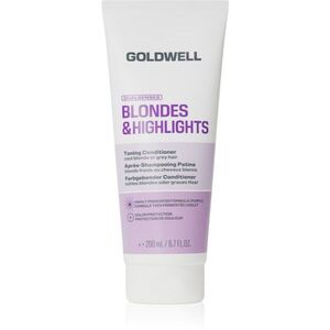 Goldwell Dualsenses Blondes & Highlights Toning Conditioner tonizáló kondicionáló lila pigmenttel 200 ml kép