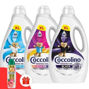 Coccolino Black Mosószer csomag 204 mosás, 3x2.72 l + Ajándék Coc... kép