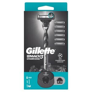 UEFA Champions League Special Edition Gillette Mach3 Charcoal Fér... kép