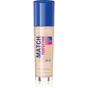 Rimmel Match Perfection folyékony make-up SPF 20 árnyalat 010 Ligh Porcelain 30 ml kép
