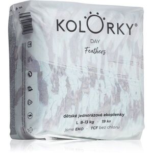 Kolorky Day Feathers eldobható ÖKO pelenkák L méret 8-13 Kg 19 db kép