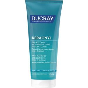 Ducray Keracnyl Foaming gel tisztító habzó gél az aknéra hajlamos zsíros bőrre 200 ml kép