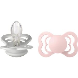 BIBS Supreme Silicone Size 2: 6+ months cumi Haze / Blossm 2 db kép