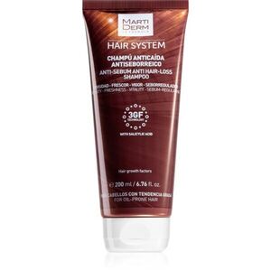 MartiDerm Hair System Anti-Sebum Anti-Hair Loss Shampoo hajhullás elleni sampon zsíros fejbőrre 200 ml kép
