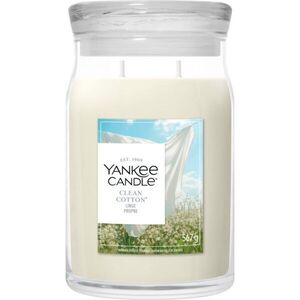 Yankee Candle Clean Cotton illatgyertya Signature 567 g kép