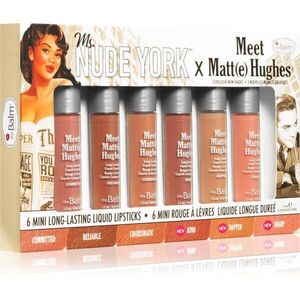 theBalm Meet Matt(e) Hughes X Ms. Nude York folyékony rúzs szett matt hatással kép