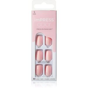 KISS imPRESS Color Short műköröm öntapadós Pick Me Pink 30 db kép