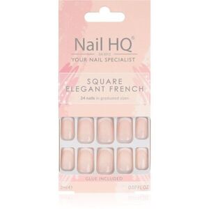 Nail HQ Square műköröm Elegant French 24 db kép