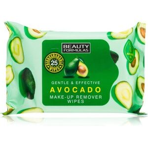 Beauty Formulas Avocado nedves törlőkendők 25 db kép