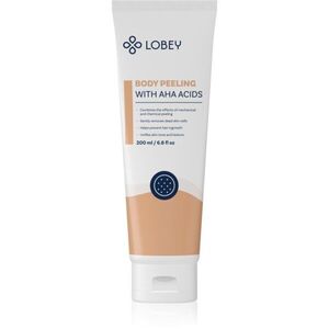Lobey Body Care Tělový peeling s AHA kyselinami testpeeling A.H.A.-val (Alpha Hydroxy Acids) 200 ml kép