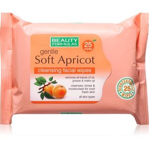 Beauty Formulas Apricot nedves tisztító törlőkendők 25 db kép