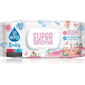 GoWipes Super Sensitive nedves törlőkendő gyerekeknek az érzékeny bőrre 0+ 60 db kép