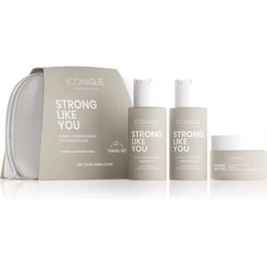 ICONIQUE Professional STRONG LIKE YOU Repair & Strengthening Set utazási készlet a károsult hajra kép